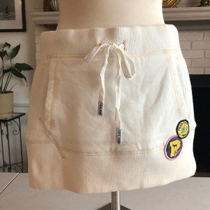 PINK Victoria Secret White Sweatshirt Skirt XS